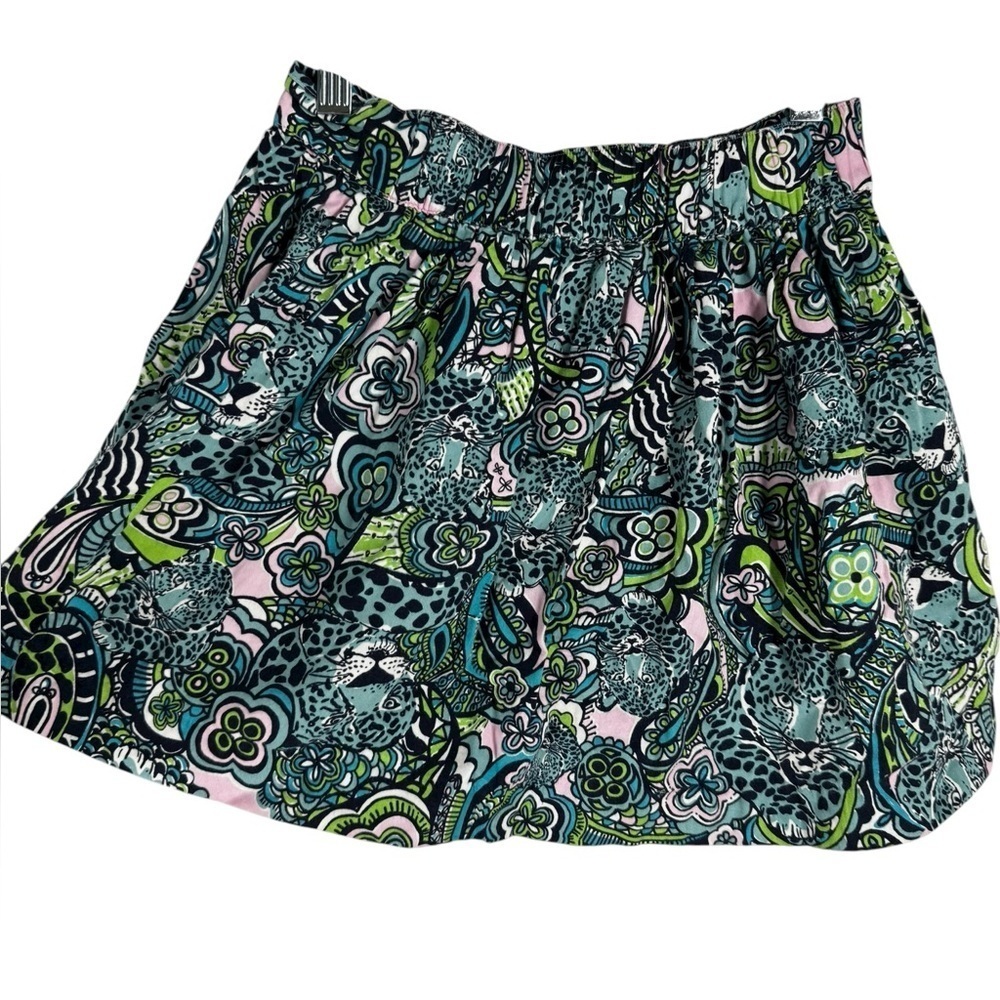 Lilly Pulitzer blue and green skirt 10